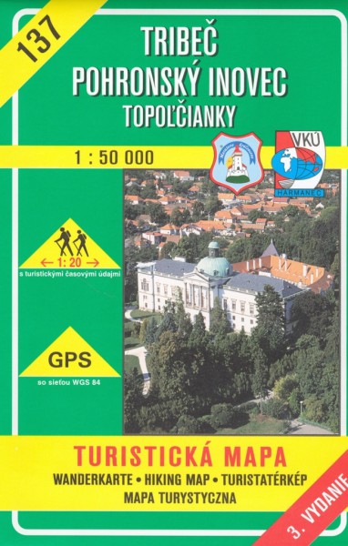 Tríbeč - Pohronský Inovec - Topoľčianky 1:50 000