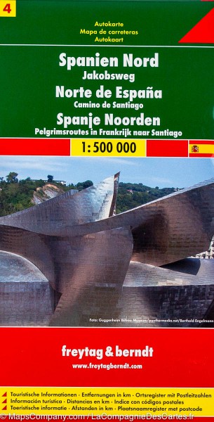 Automapa Španělsko 4. - sever 1:500 000