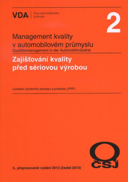 Management kvality v automobilovém průmyslu VDA 2