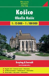 Košice a okolí měkká 1:15 000/1:50 000