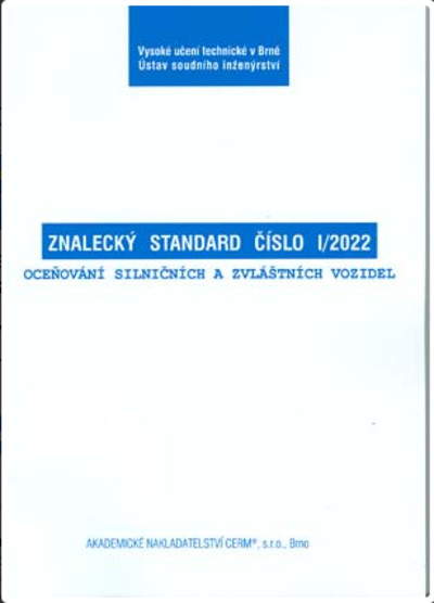 Znalecký standard číslo I/2022. Oceňování silničních a zvláštních vozidel