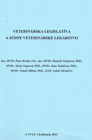 Veterinárska legislatíva a súdne veterinárske lekárstvo