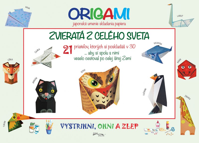 Zvieratá z celého sveta - Origami (japonské umenie skladania papiera)