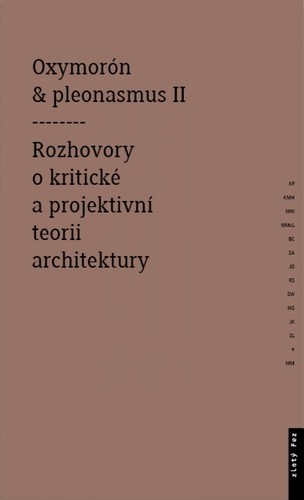 Oxymorón a pleonasmus II - Rozhovory o kritické a projektivní teorii architektury