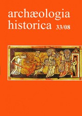 Archaeologia historica 33/2008