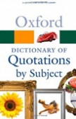 Oxford Dictionary of Quotations by Subject 2nd Ed.