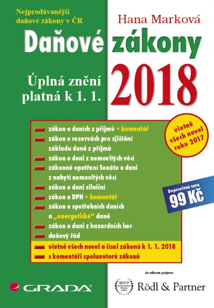 Daňové zákony 2018 Daňové zákony 2018
