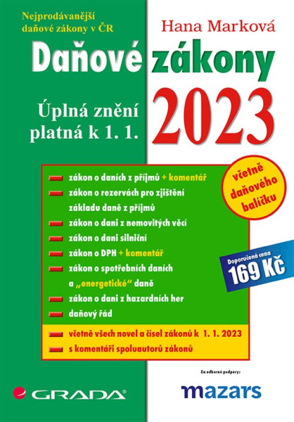 Daňové zákony 2023