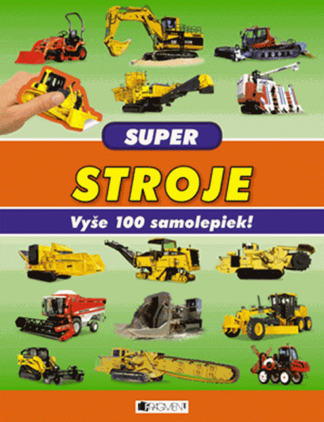 Super STROJE – Vyše 100 samolepiek!