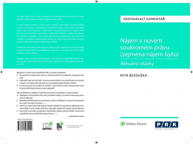 Nájem v novém soukromém právu (zejména nájem bytu) - aktuální otázky. Srovnávací komentář