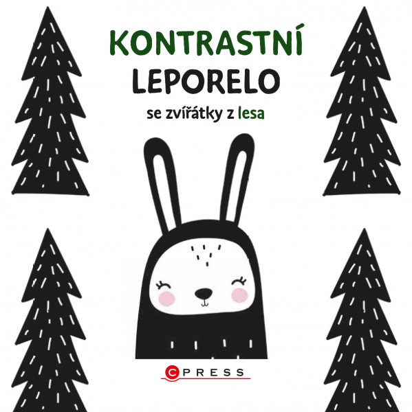Kontrastní leporelo se zvířátky z lesa Kontrastní leporelo se zvířátky z lesa