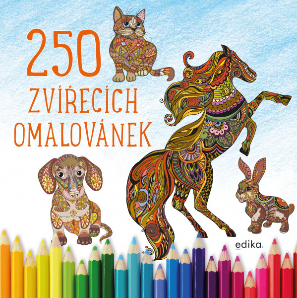 250 zvířecích omalovánek