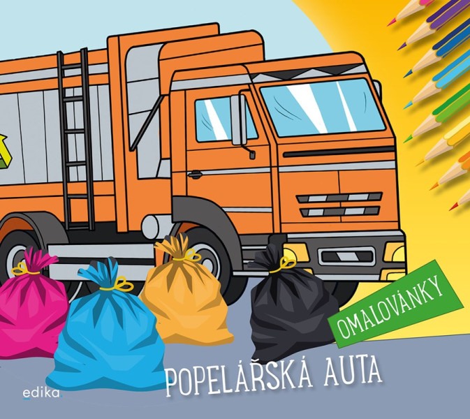 Popelářská auta – omalovánky Popelářská auta – omalovánky