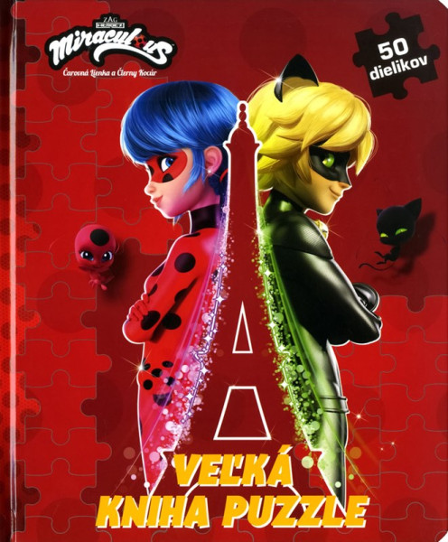 Čarovná Lienka a Čierny Kocúr - Veľká kniha puzzle Čarovná Lienka a Čierny Kocúr - Veľká kniha puzzle