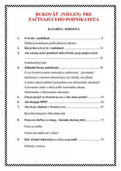 Rukoväť (nielen) pre začínajúceho podnikateľa
