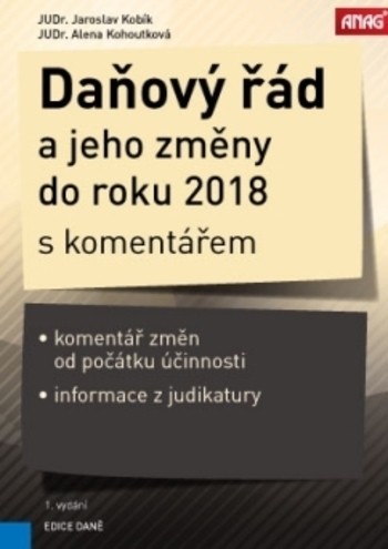 Daňový řád a jeho změny do roku 2018