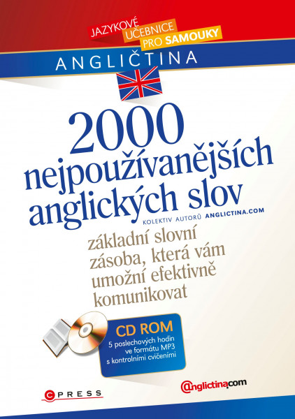 2000 nejpoužívanějších anglických slov + verze 1 CD v MP3 formátu