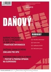 Daňový špeciál 2/2015 Daňový špeciál 2/2015