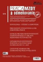 Práca, mzdy a odmeňovanie 5/2015 Práca, mzdy a odmeňovanie 5/2015