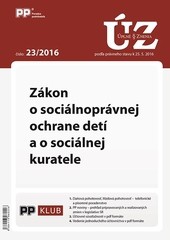Úplne znenia zákonov 23-2016