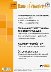 Dane a účtovníctvo 1-2017 Dane a účtovníctvo 1-2017