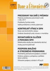 Dane a účtovníctvo 2-2017 Dane a účtovníctvo 2-2017