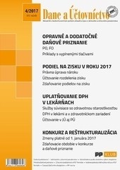 Dane a účtovníctvo 4-2017 Dane a účtovníctvo 4-2017