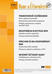 Dane a účtovníctvo 5-2017 Dane a účtovníctvo 5-2017