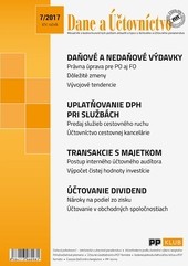 Dane a účtovníctvo 7-2017 Dane a účtovníctvo 7-2017