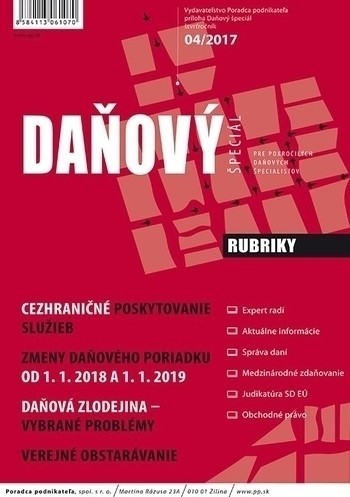 Daňový špeciál 4-2017 Daňový špeciál 4-2017