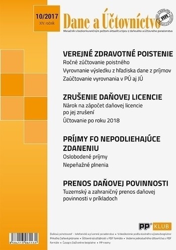 Dane a účtovníctvo 10-2017 Dane a účtovníctvo 10-2017