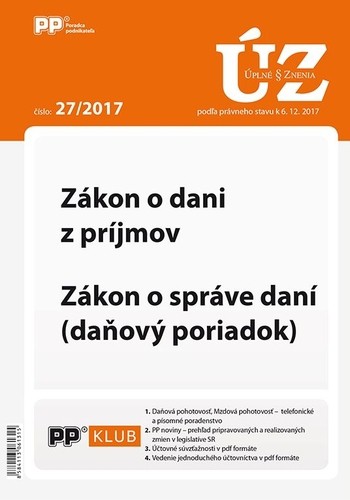 Úplne znenia zákonov 27-2017 Úplne znenia zákonov 27-2017