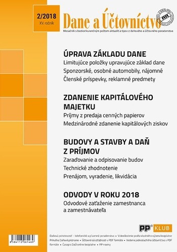 Dane a účtovníctvo 2-2018