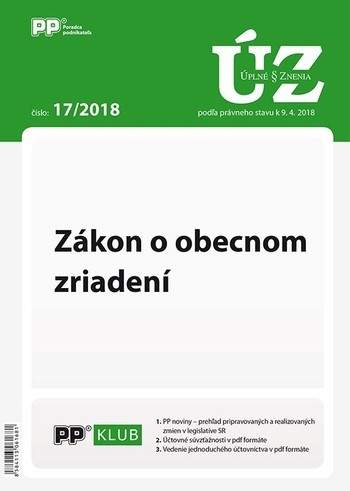 Úplne znenia zákonov 17-2018 Úplne znenia zákonov 17-2018