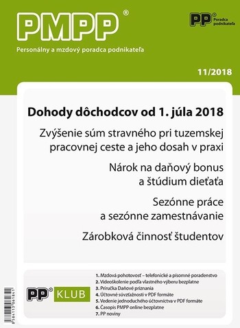 Personálny a mzdový poradca podnikateľa 11-2018 Personálny a mzdový poradca podnikateľa 11-2018