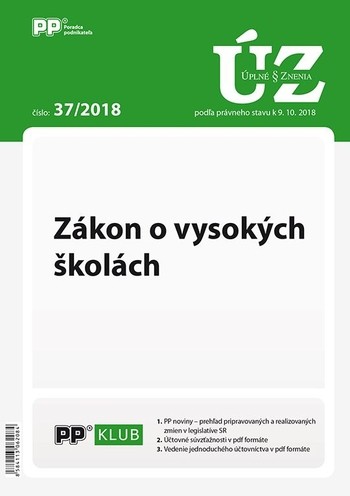 Úplne znenia zákonov 37-2018 Úplne znenia zákonov 37-2018