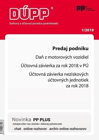 Daňový a účtovný poradca podnikateľa 1-2019 Daňový a účtovný poradca podnikateľa 1-2019