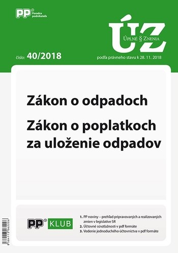 Úplne znenia zákonov 40-2018 Úplne znenia zákonov 40-2018