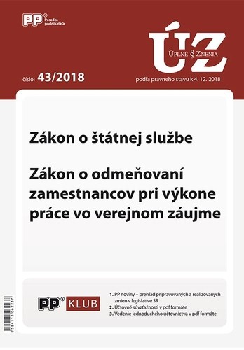 Úplne znenia zákonov 43-2018 Úplne znenia zákonov 43-2018