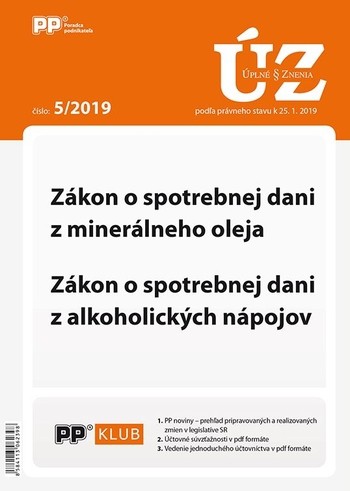 Úplne znenia zákonov 5-2019 Úplne znenia zákonov 5-2019