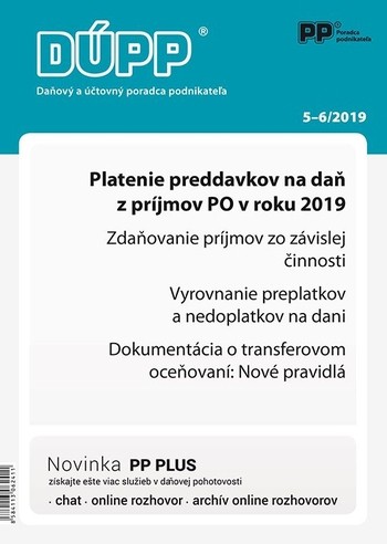 Daňový a účtovný poradca podnikateľa 5-6/2019 Daňový a účtovný poradca podnikateľa 5-6/2019
