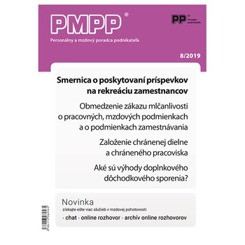 Personálny a mzdový poradca podnikateľa 8-2019 Personálny a mzdový poradca podnikateľa 8-2019