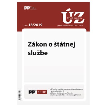 Úplne znenia zákonov 18-2019