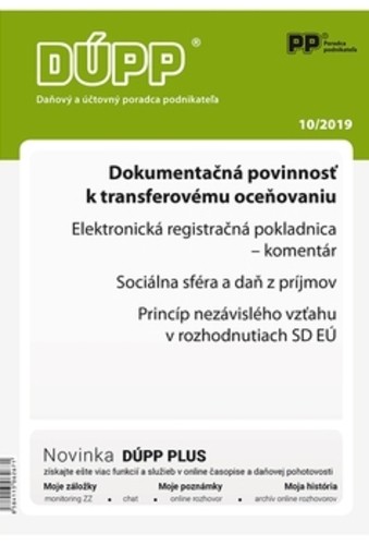 Daňový a účtovný poradca podnikateľa 10-2019 Daňový a účtovný poradca podnikateľa 10-2019