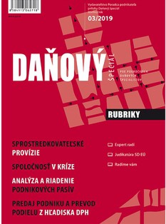 Daňový špeciál 3-2019 Daňový špeciál 3-2019