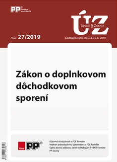 Úplné znenia zákonov 27-2019 Úplné znenia zákonov 27-2019