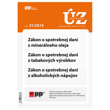Úplné znenia zákonov 31-2019 Úplné znenia zákonov 31-2019