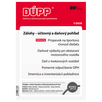 Daňový a účtovný poradca podnikateľa 1-2020 Daňový a účtovný poradca podnikateľa 1-2020