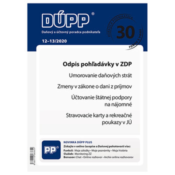 Daňový a účtovný poradca podnikateľa 12-13/2020 Daňový a účtovný poradca podnikateľa 12-13/2020