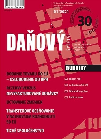 Daňový špeciál 1/2021 Daňový špeciál 1/2021